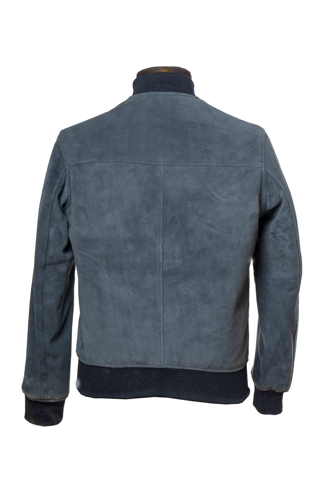 Banked - Navy Suede Leather Jacket